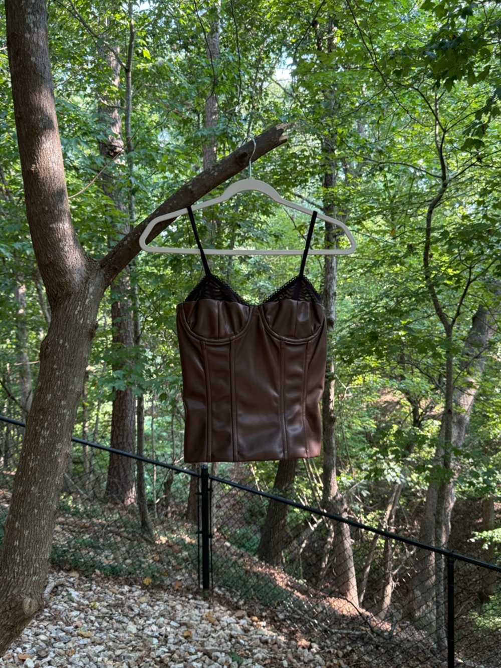 We Wore What Revolve corset tank